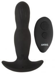 Anos Remote Control Inflatable Tip Butt Plug  5.75 Inch Black