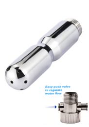 ruff GEAR Stainless Steel Flow Control Micro Mighty Shower Anal Douche