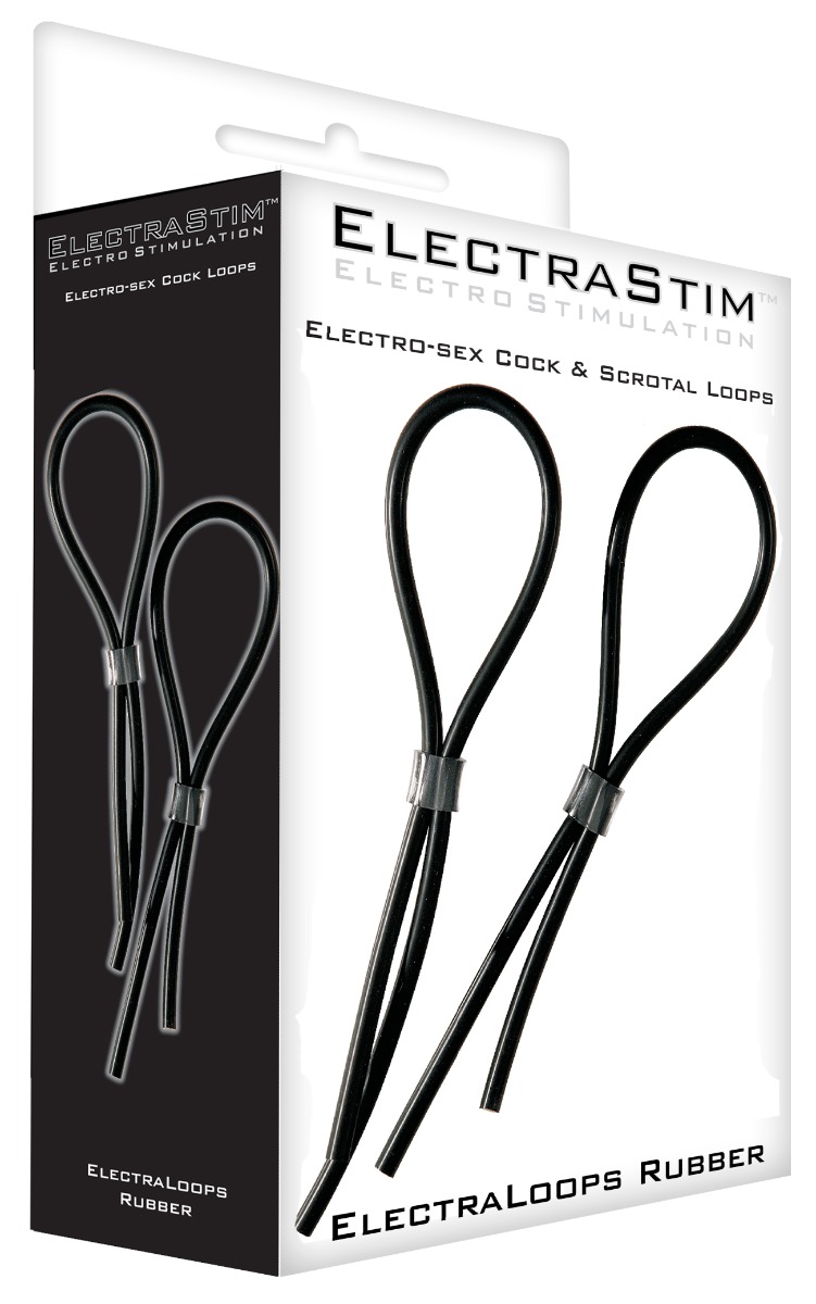 ElectraStim Rubber Adjustable Cock and Scrotal Loops