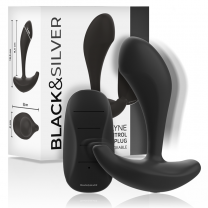Black & Silver Dwayne Remote Controlled Butt Plug