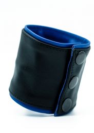 ruff GEAR Double Tone Leather Wrist Strap Wallet Blue Black