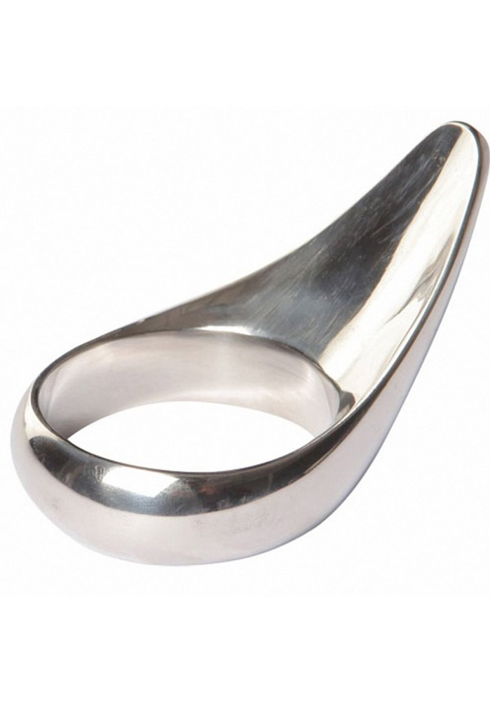 ruff GEAR Stainless Steel Teardrop Cock Ring Small 45mm